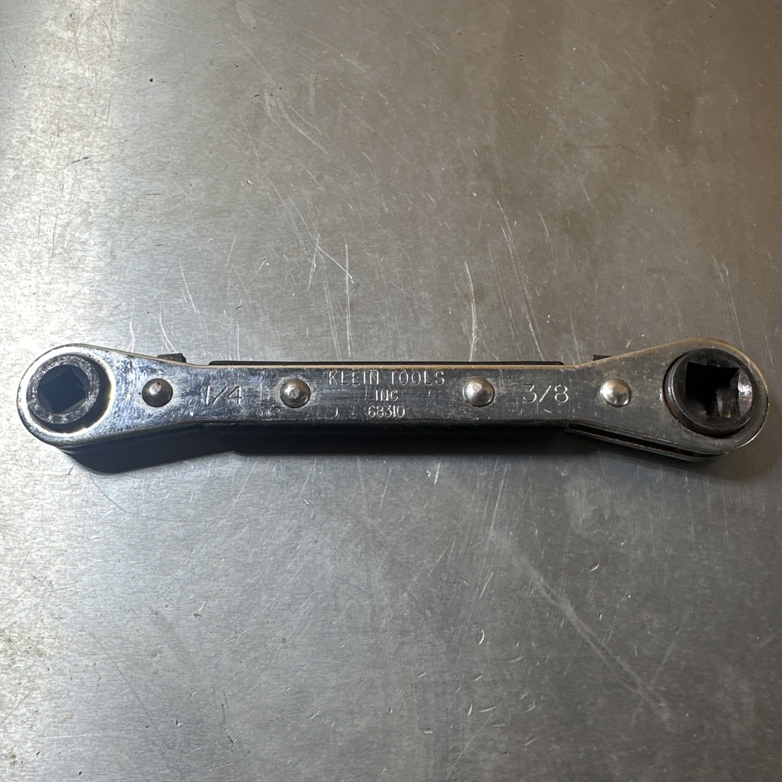 Klein Tools Ratcheting Refrigeration Service Wrench 68310 1/4, 3/16, 5/16, 3/8”