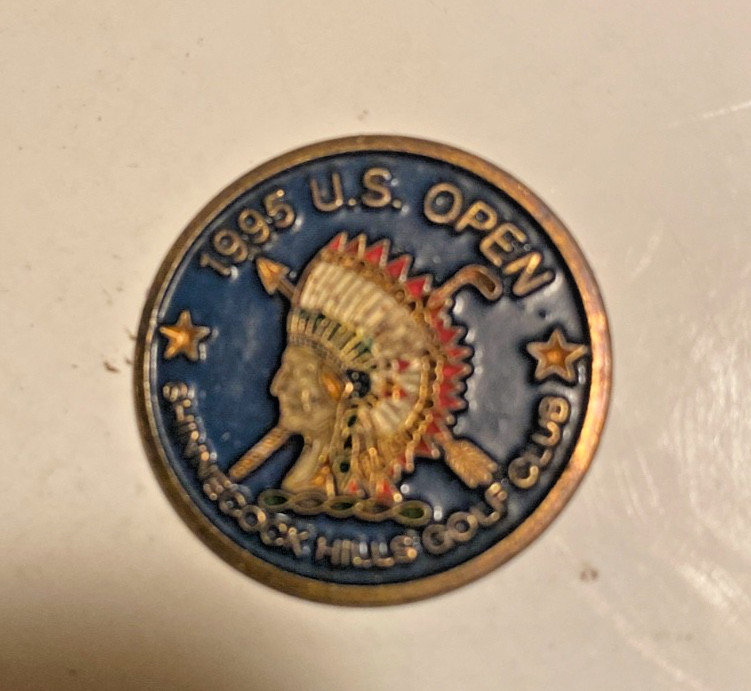 1995 US OPEN, SHINNECOCK HILLS, NY.  1" -coin style Marker, BAD PICTURES.