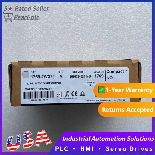 New Sealed AB 1769-OV32T Compact 32PT 24VDC Output Module 1769OV32T US Free Tax