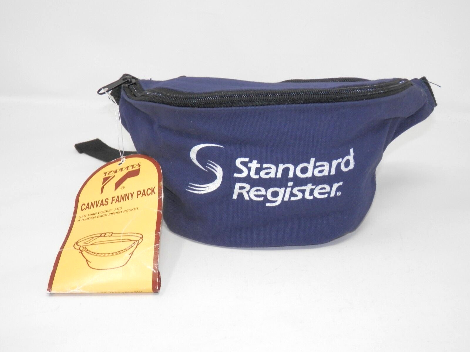 Standard Register Co Dayton OH Canvas Fanny Pack • Vintage Bum Waist Bag NOS