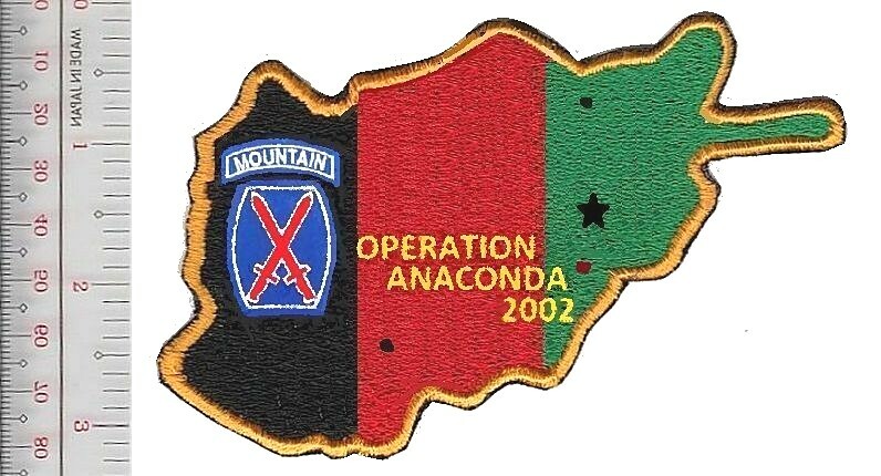 US Army Afghanistan 10th Mountain Div Op Anaconda 2002  Valley, NO TARIFF