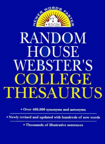 Random House Webster's College - Hardcover, by House Random - Very Good b