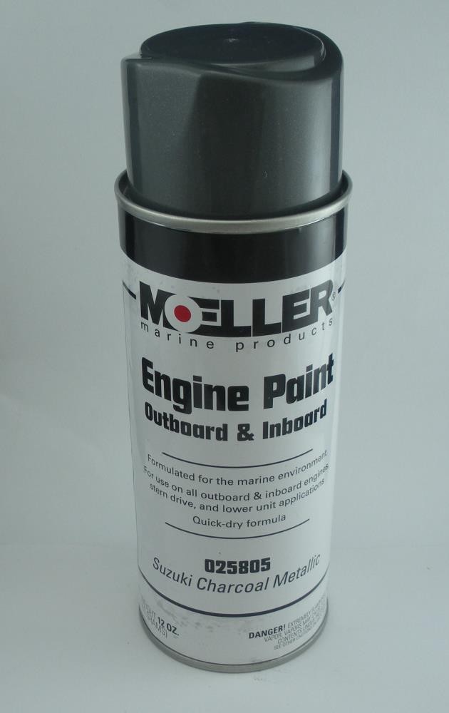 Moeller 025805 Outboard Motor Paint Suzuki Charcoal Metallic Pack of 2