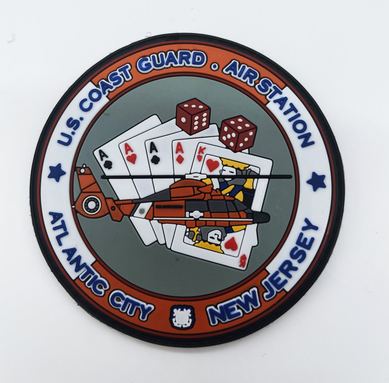 Coast Guard Air Station New Jersey/ Atlantic City PVC Patch, 4 inch