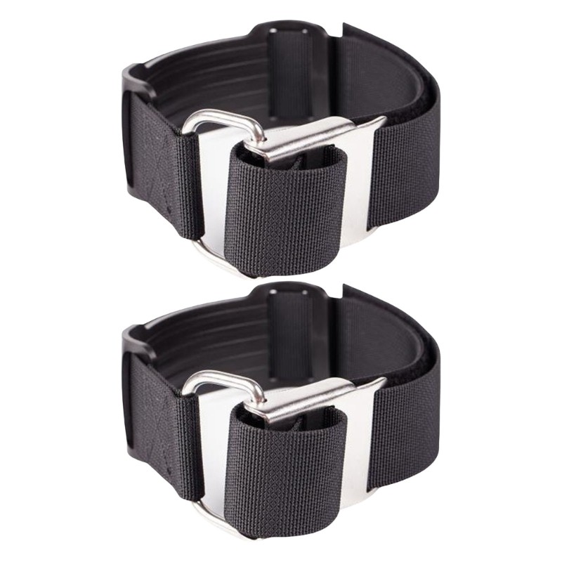 2Pcs Diving BCD Tanks Band Features Stainless Steel Cams Buckles for Underwater