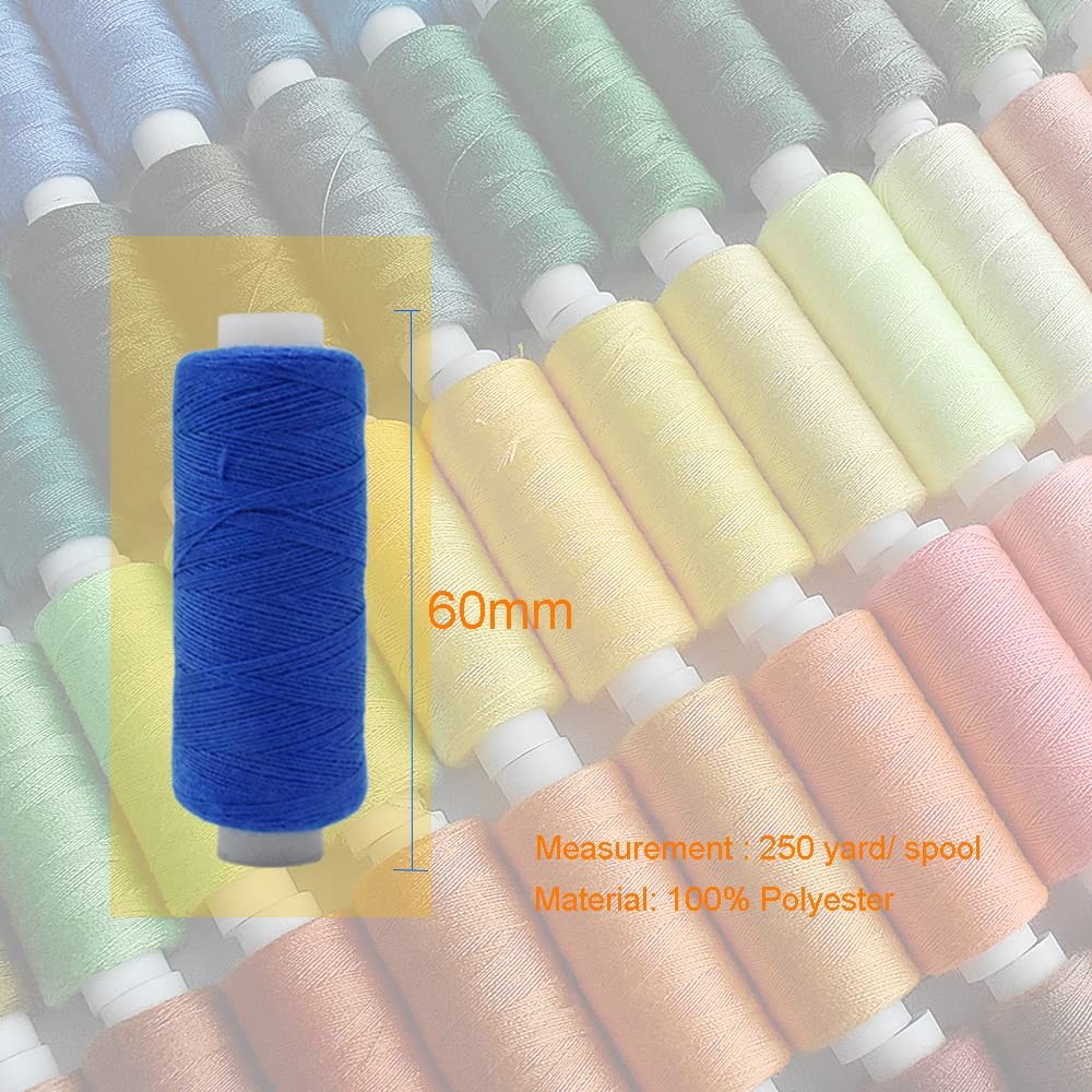 Sewing Threads Kits, All Purpose 100 Color Spools Polyester Thread Quilting T...