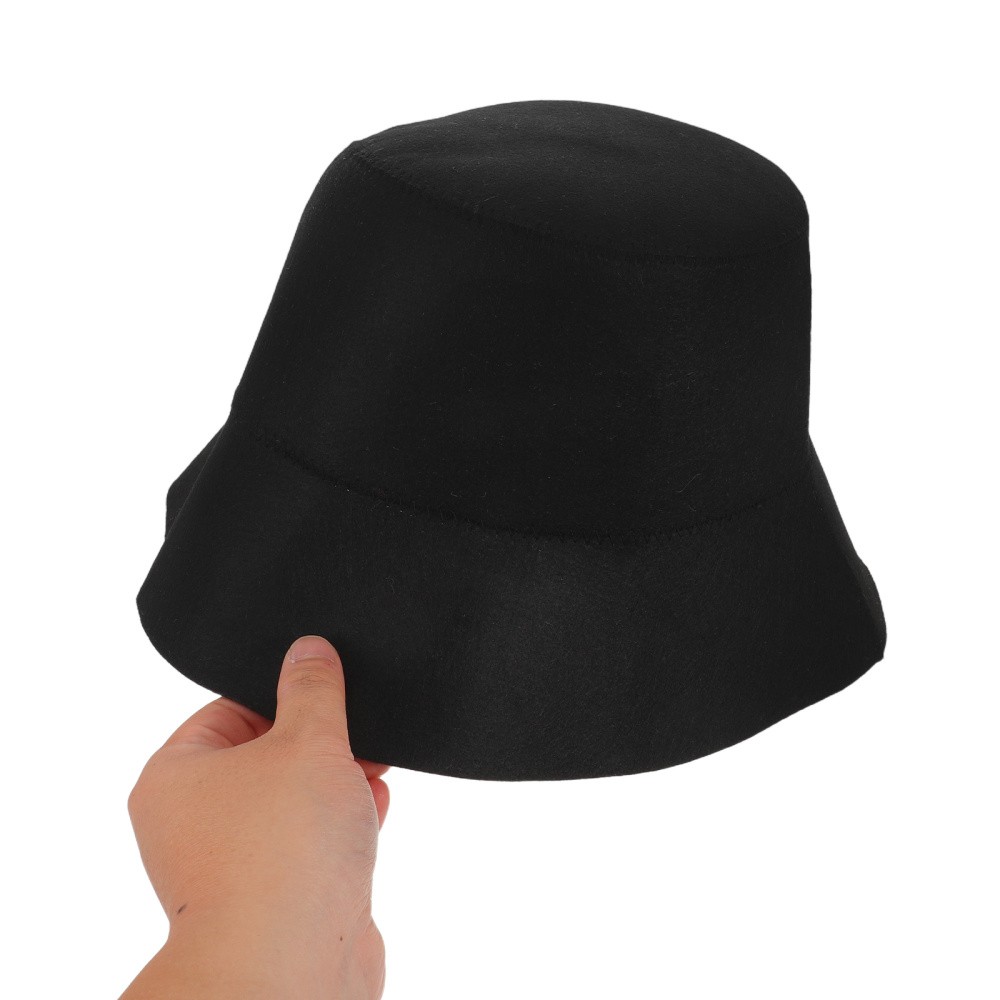 2pcs Felt Sauna Hat: Wool Bath Cap - Breathable Insulating Headwear - Bucket