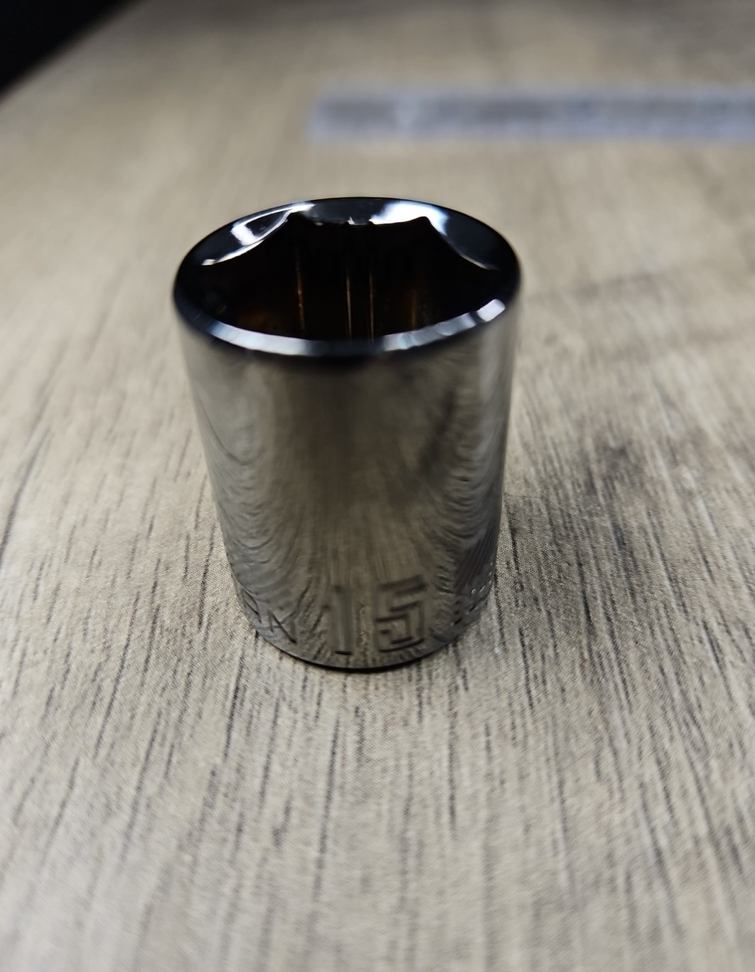 15mm Craftsman Overdrive Socket Shallow 3/8" Drive Metric Gunmetal New W/O Box