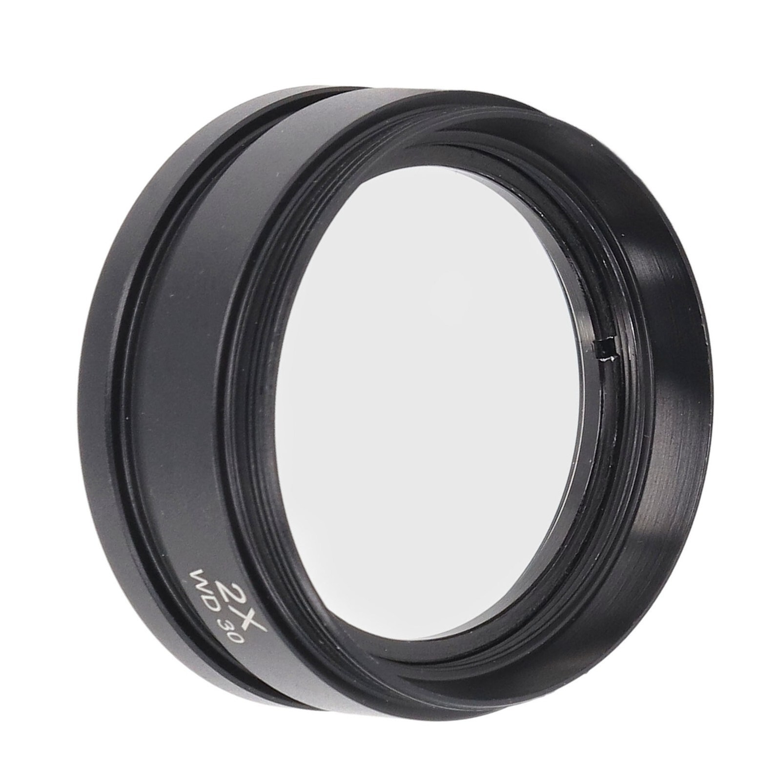 Auxiliary Objective Lens Aluminium Alloy 2X Accessory for Stereo Microscope WD30