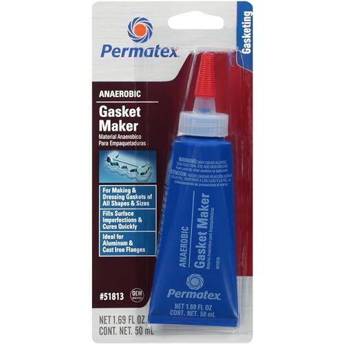 Permatex 51813 Anaerobic Gasket Maker 50 ml Tube  Red Packaging may vary.