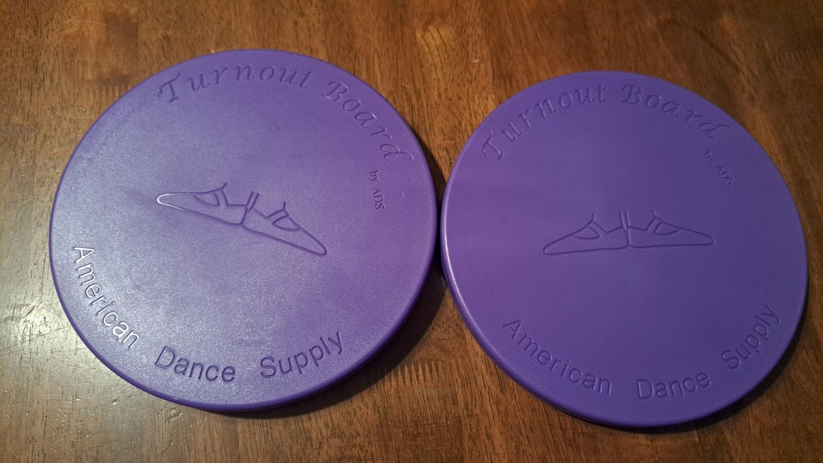 Set Ballet Turnout Training Board 2 Discs ADS American Dance Supply Purple