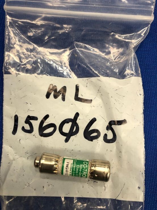 Miller Electric Time Delay Fuse TRON 156065 OEM 1/2 Amp FNQ-R-1/2