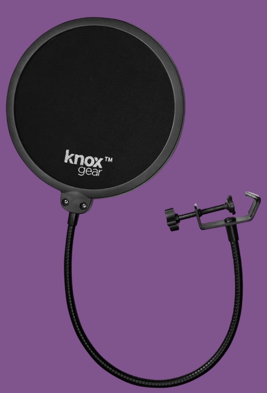 Knox Gear Microphone Pop Filter With 6-Inch Screen 14-Inch Adjustable Gooseneck