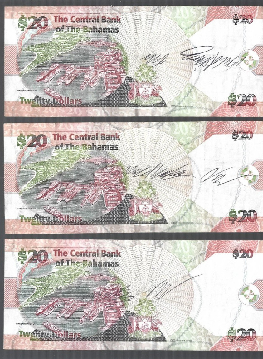 Bahamas ❤️💥assorted 22 spendable notes ... Total: $169 ✨✌️ lot #5210