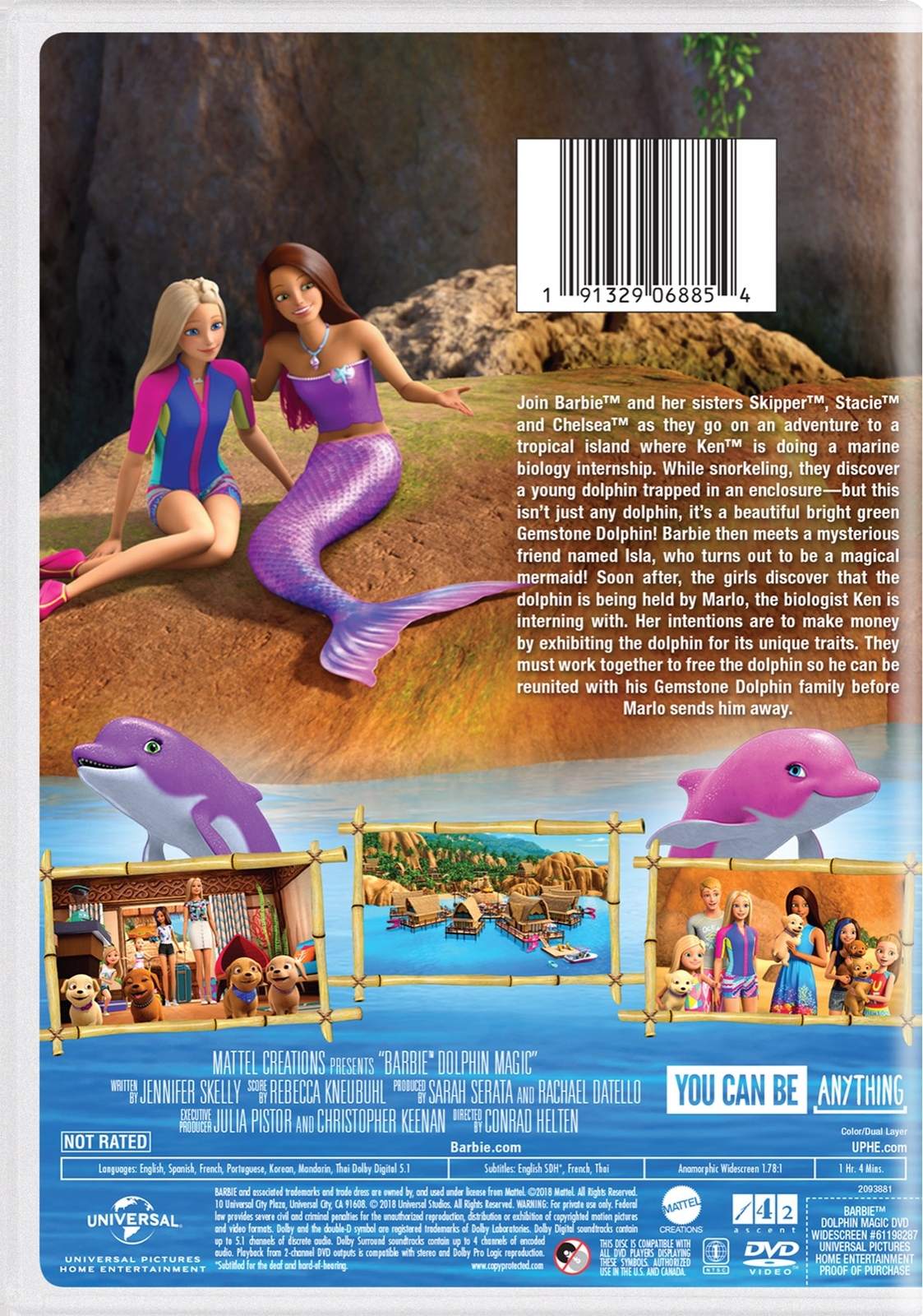 Barbie Dolphin Magic DVD Erica Lindbeck NEW