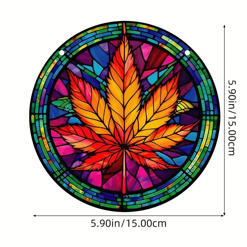 Unique Cannabis Leaf Suncatcher Window Hangings
