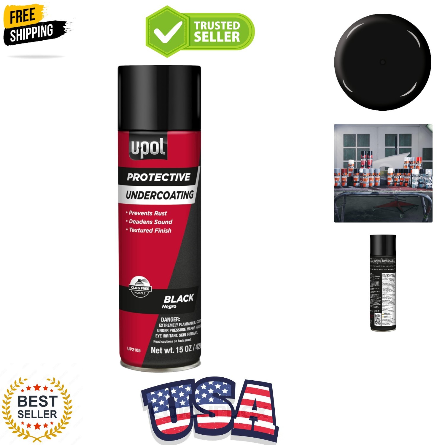 Undercoating Spray, Vehicle Protection Spray with Textured Finish & Anti-Rust...
