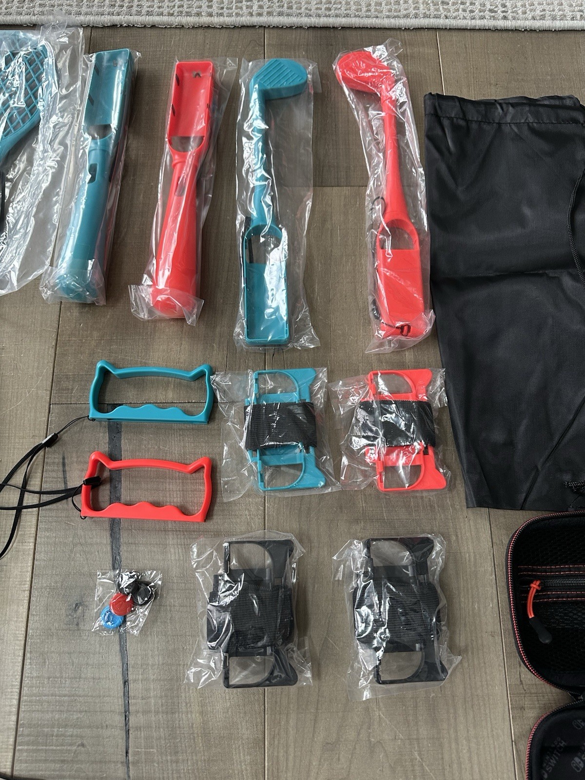 Nintendo PowerA Switch Accessory Bundle Controller Grip, Attachments, Carry Case
