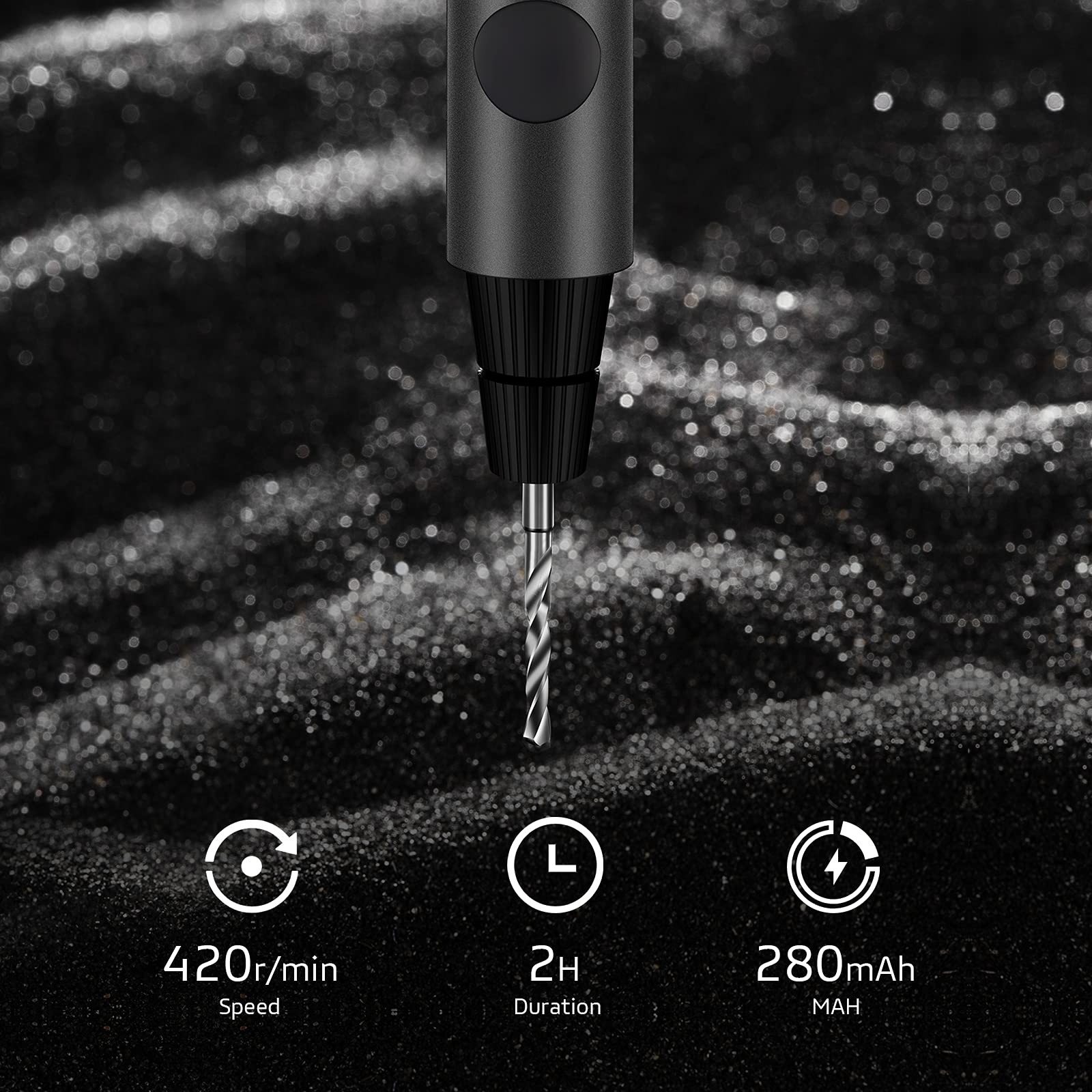 Wowstick Mini Cordless Drill, USB Rechargeable Portable Drill, Multifunction Ele