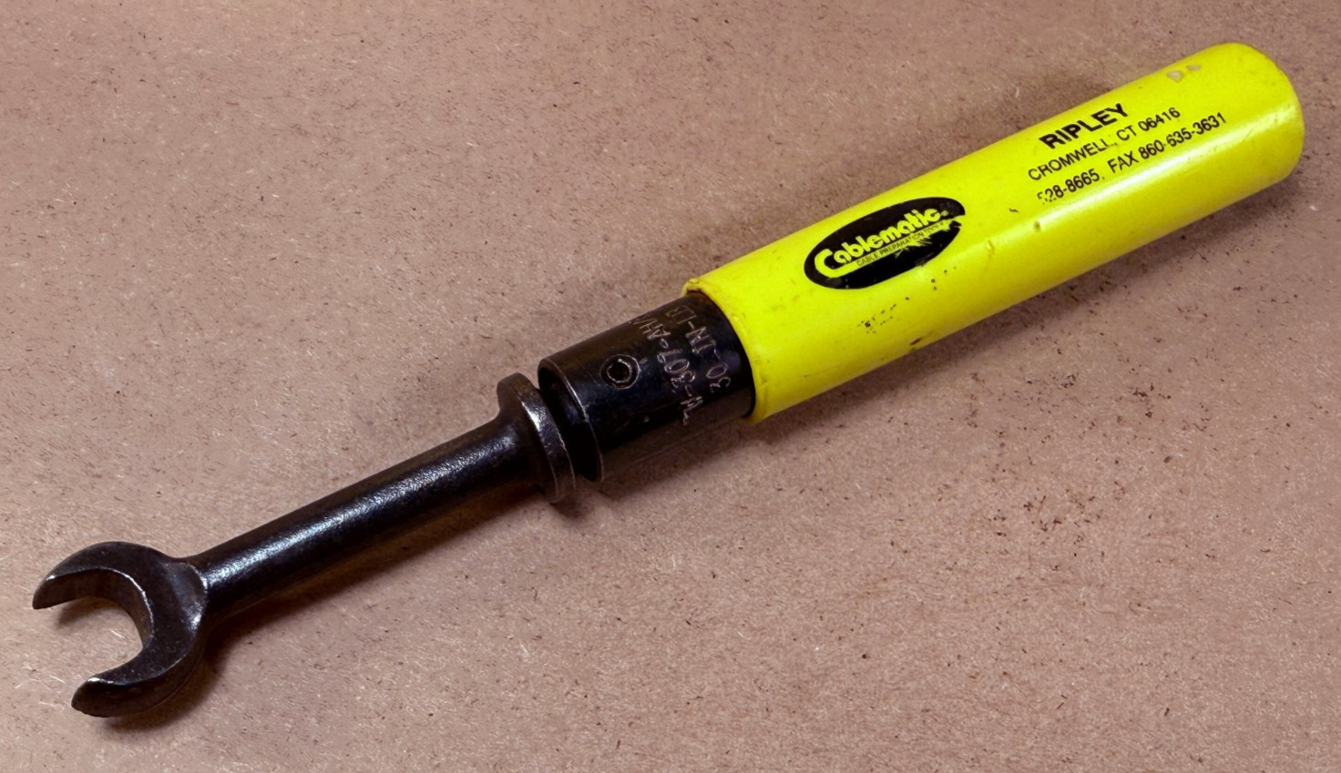 Cablematic Ripley TW-307-AH Torque Wrench Angled Full Head, 7/16, 30 In-Lb