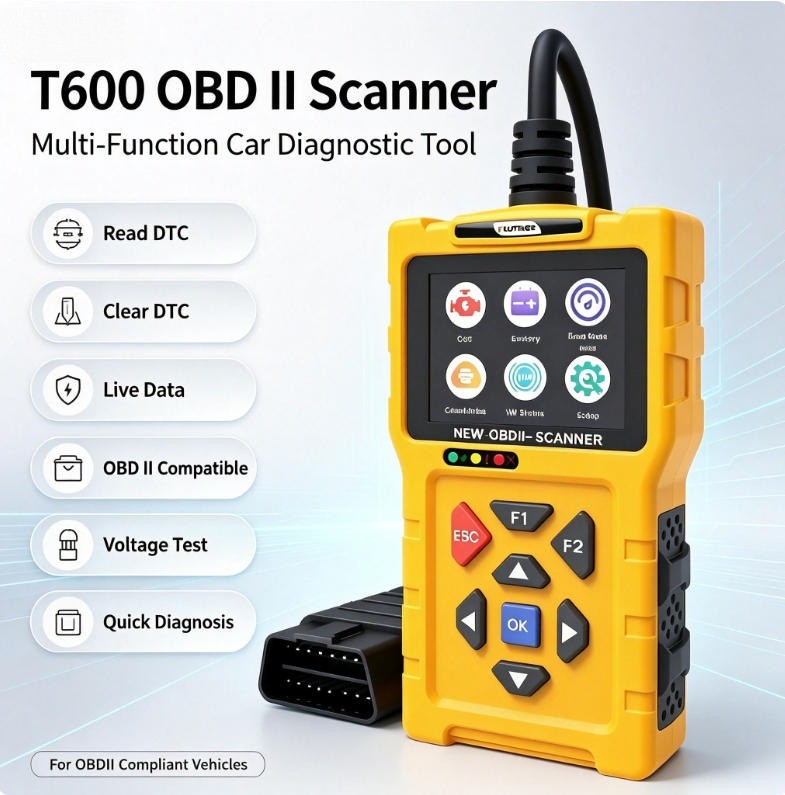 Automotive OBD2 Scanner Diagnostic Tool Check Engine Code Reader Battery Tester