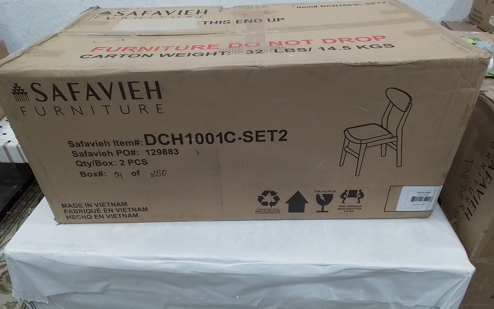 Safavieh LUCCA RETRO DINING CHAIR, Reduced Price 2172753251 DCH1001C-SET2