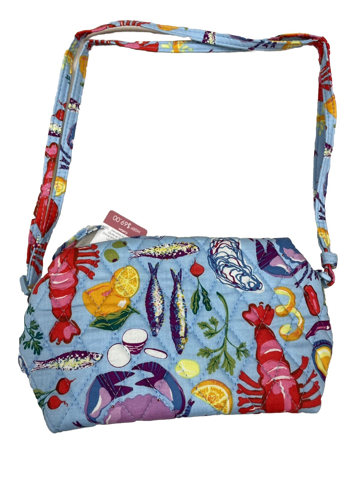 Vera Bradley Camera Bag Seafood Boil Crossbody Purse Smartphone
