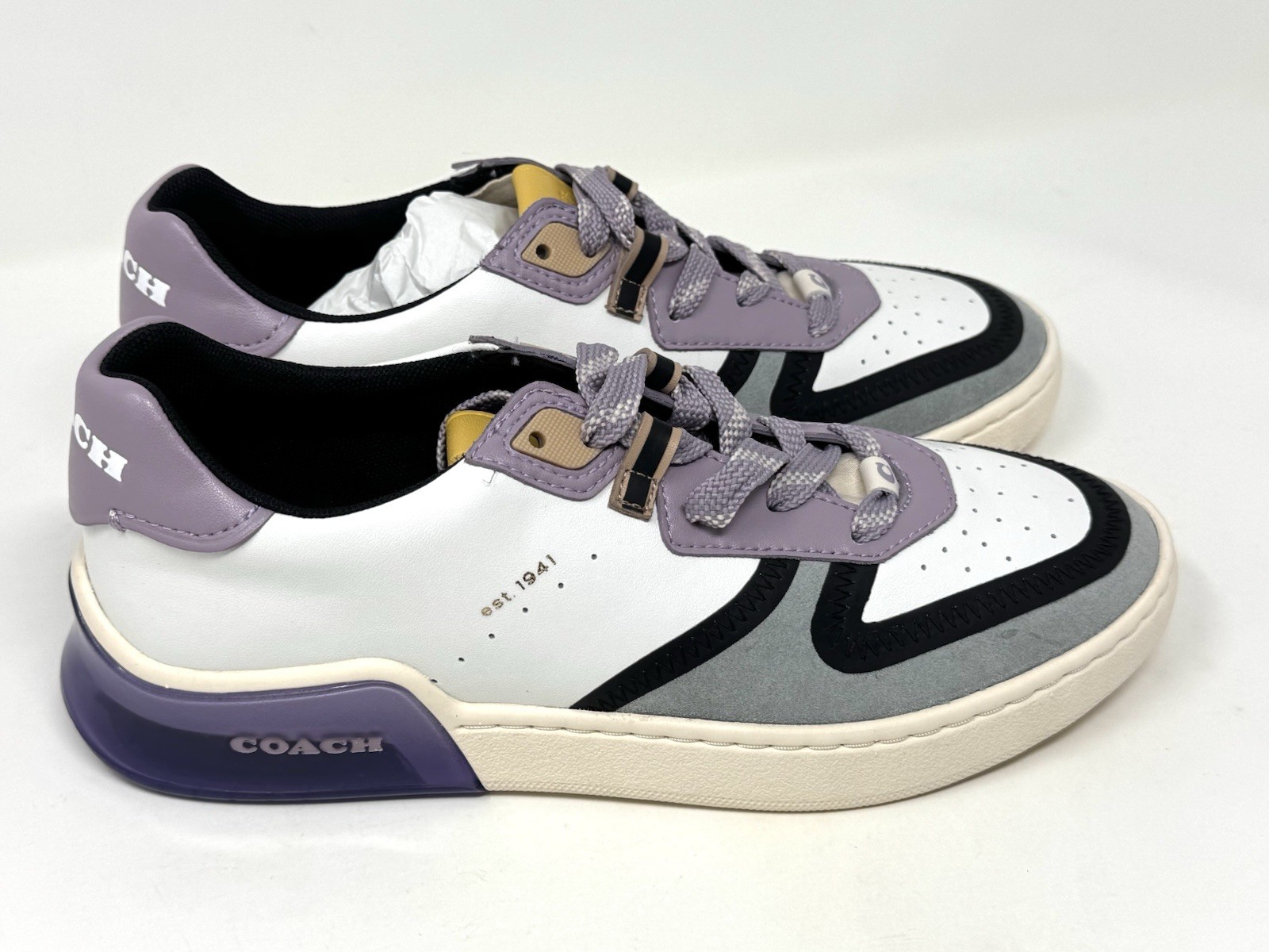 Coach G5045 CitySole Court Stylish Skateboarding Shoes Women's Purple Size 7.5B