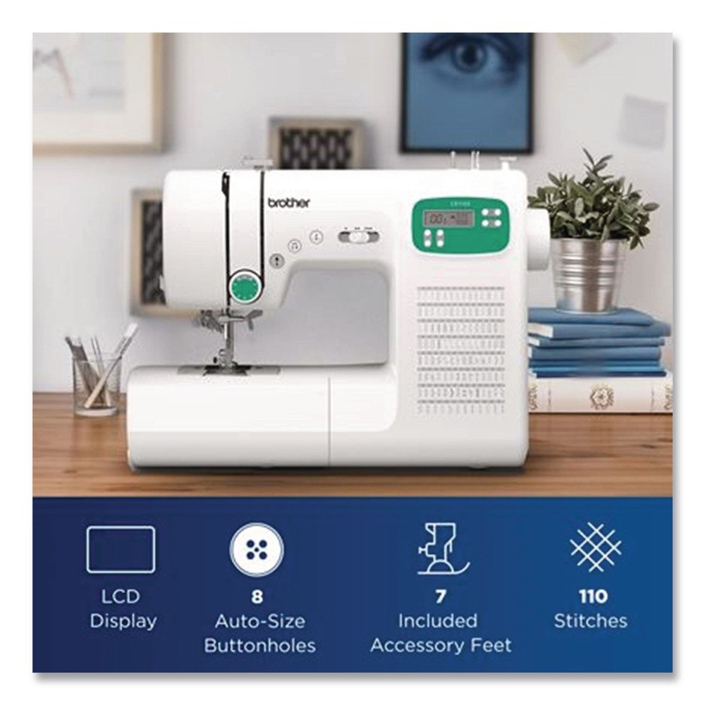 Brother CE1155 18" x 15" x 8" 110 Stitches Computerized Sewing Machine New