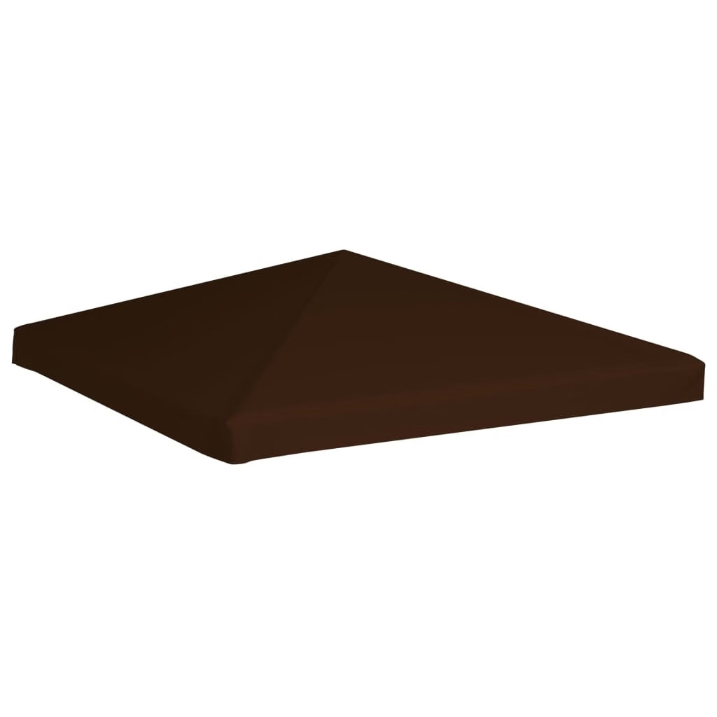 Gazebo Top Cover 9.1 oz/yd² 9.8'x9.8' Brown
