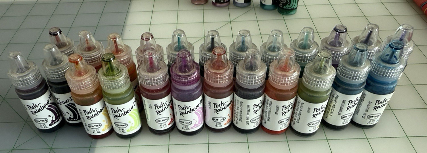 Posh Impressions Inkabilities Dee Gruenig 30 Rainbow Inks by Ranger