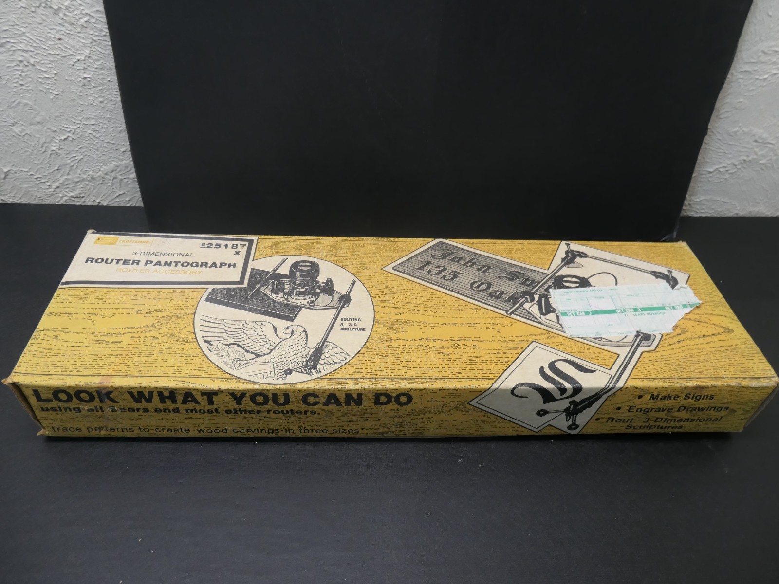 Vintage Craftsman 925187 X 3 Dimensional Router Pantograph NOS