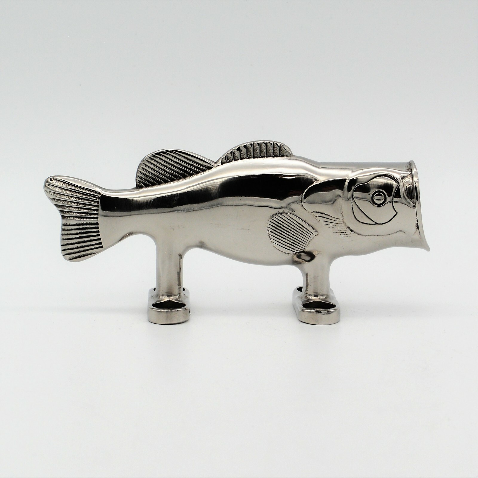 Bass Fish Shaped Boat Dock Cleat  Nautical  316 Stainless Steel  Christmas Gift