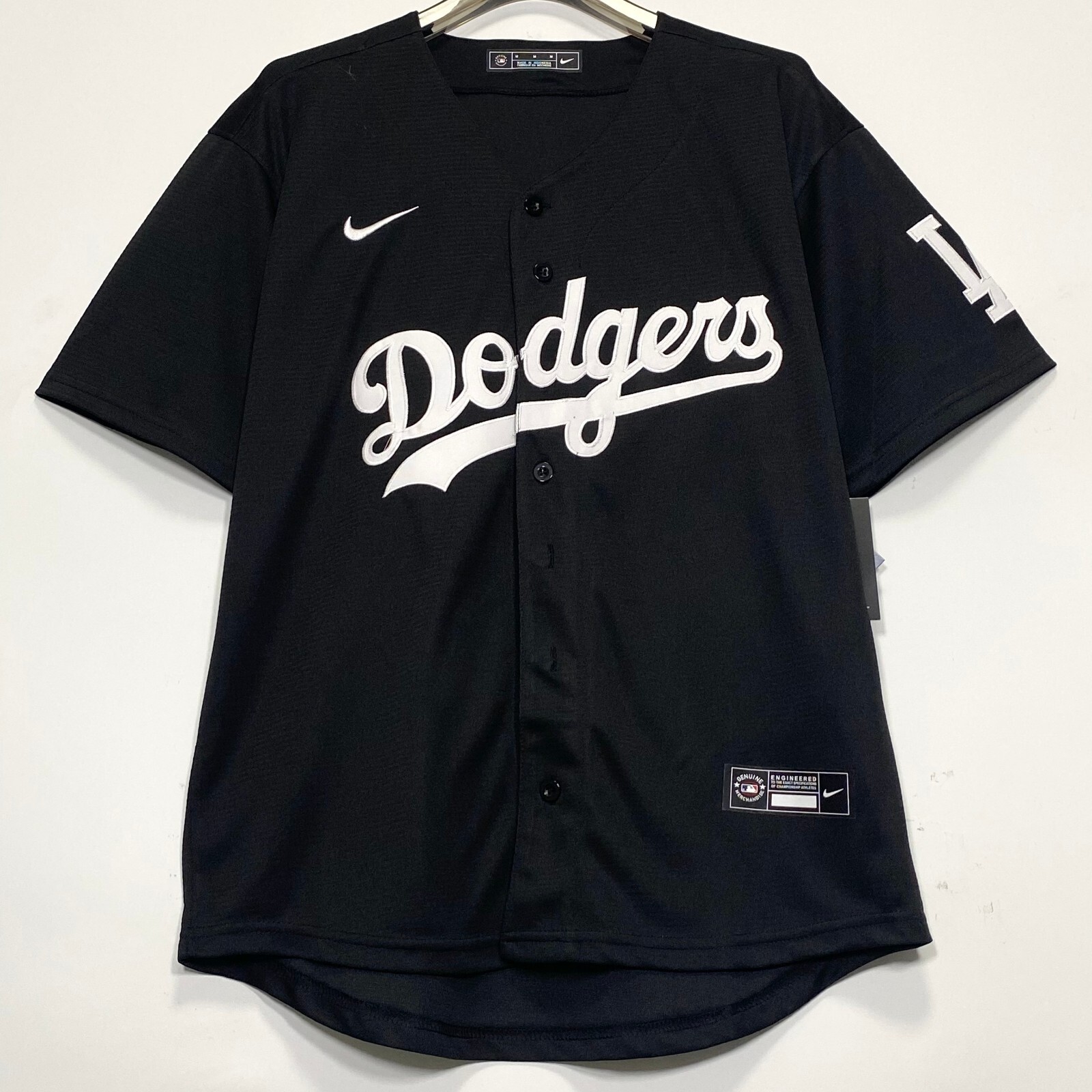 Los Angeles Dodgers Black Blank Baseball Jersey S/M/L/XL/2XL/3XL