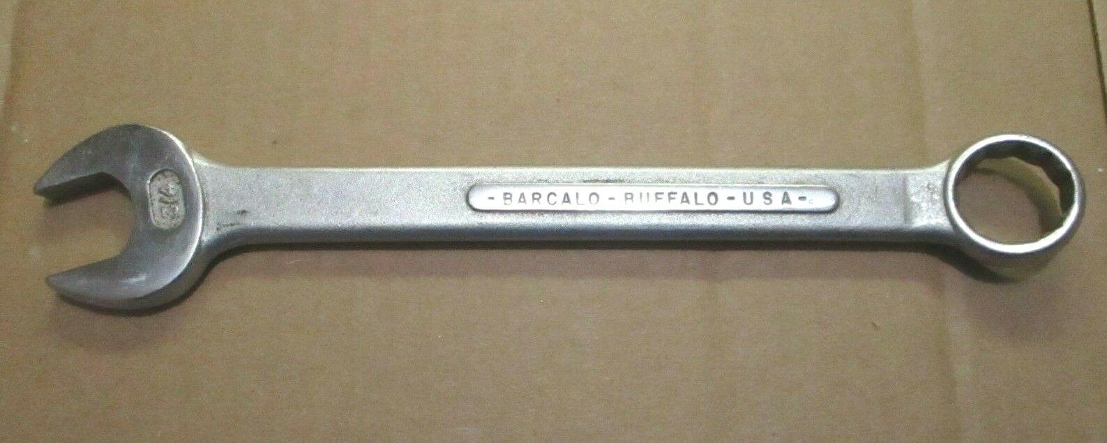 Barcalo Buffalo USA Combination SAE Wrench 3/4" Forged Barcaloy Steel 12 Pt Vtg