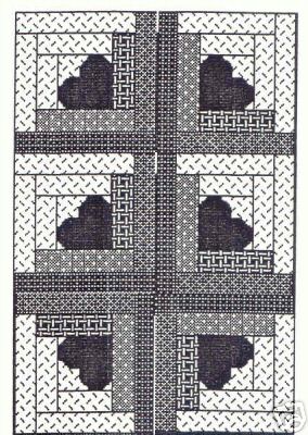 HEART OF MY CABIN Quilt as-you-go Log Cabin Pattern