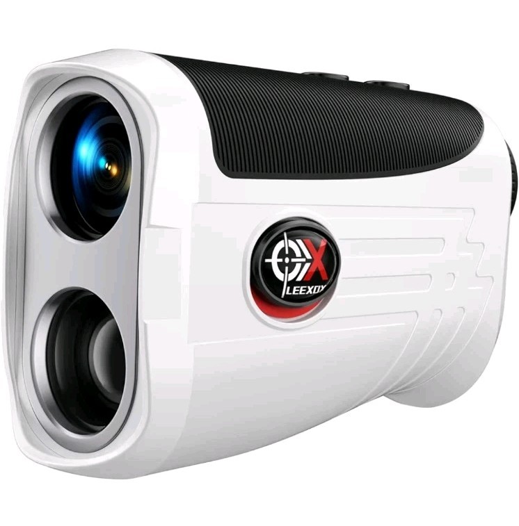 Golf Rangefinder w/ Slope Switch, Rechargeable Range Finder Flag Lock 7X Magnifi