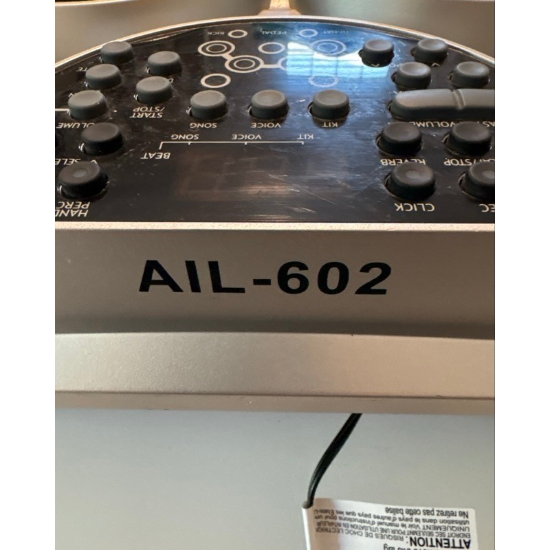 Spectrum AIL-602 Digital Drum Pad Tabletop Electronic Drum Kit Silver DD315