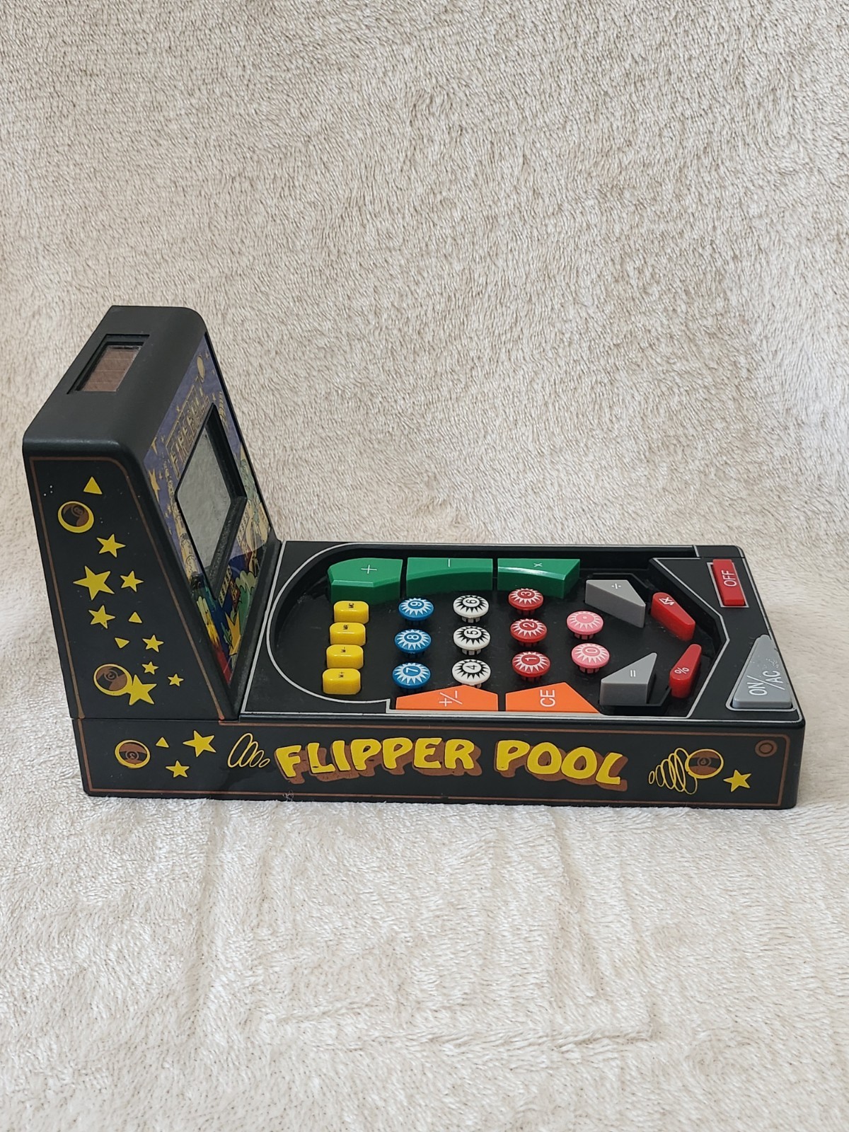 Fireball Mini Pinball Solar Powered Calculator 1991