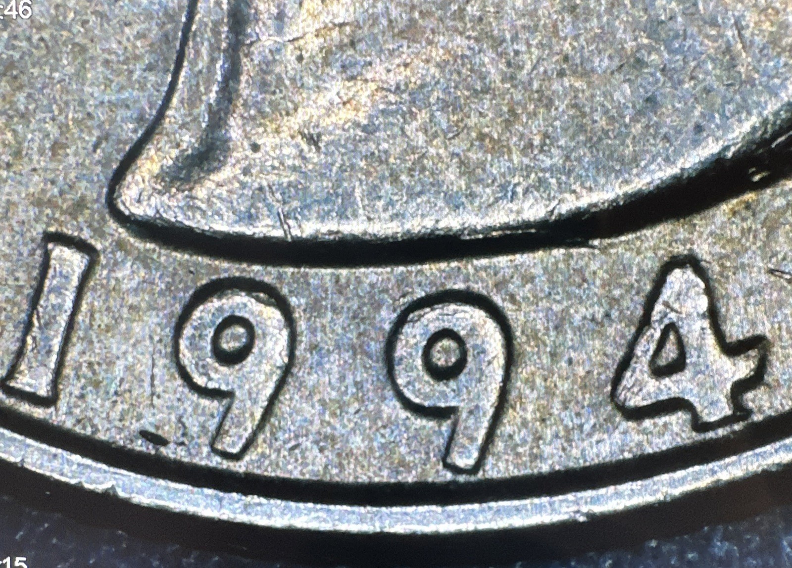 1994 P Error Quarter Double Die Repunched DDO (IN GOD WE TRUST)