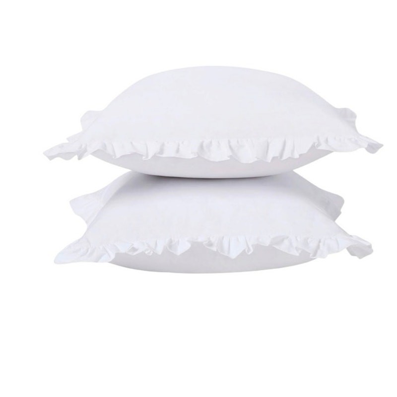 Draper James 2 Pack Decorative Pillows 20x20 White Ruffle Trim New
