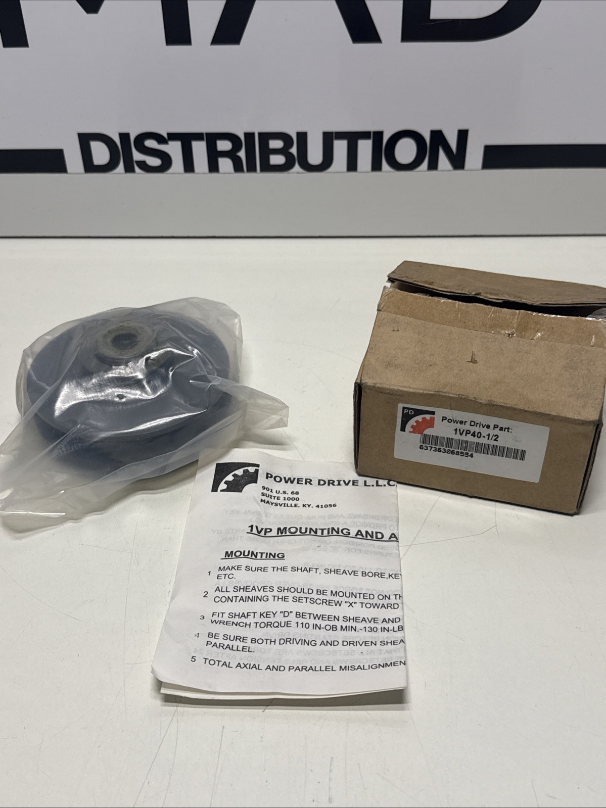 1VP40-1/2" Bore Variable Pitch Sheave Adjustable Pulley