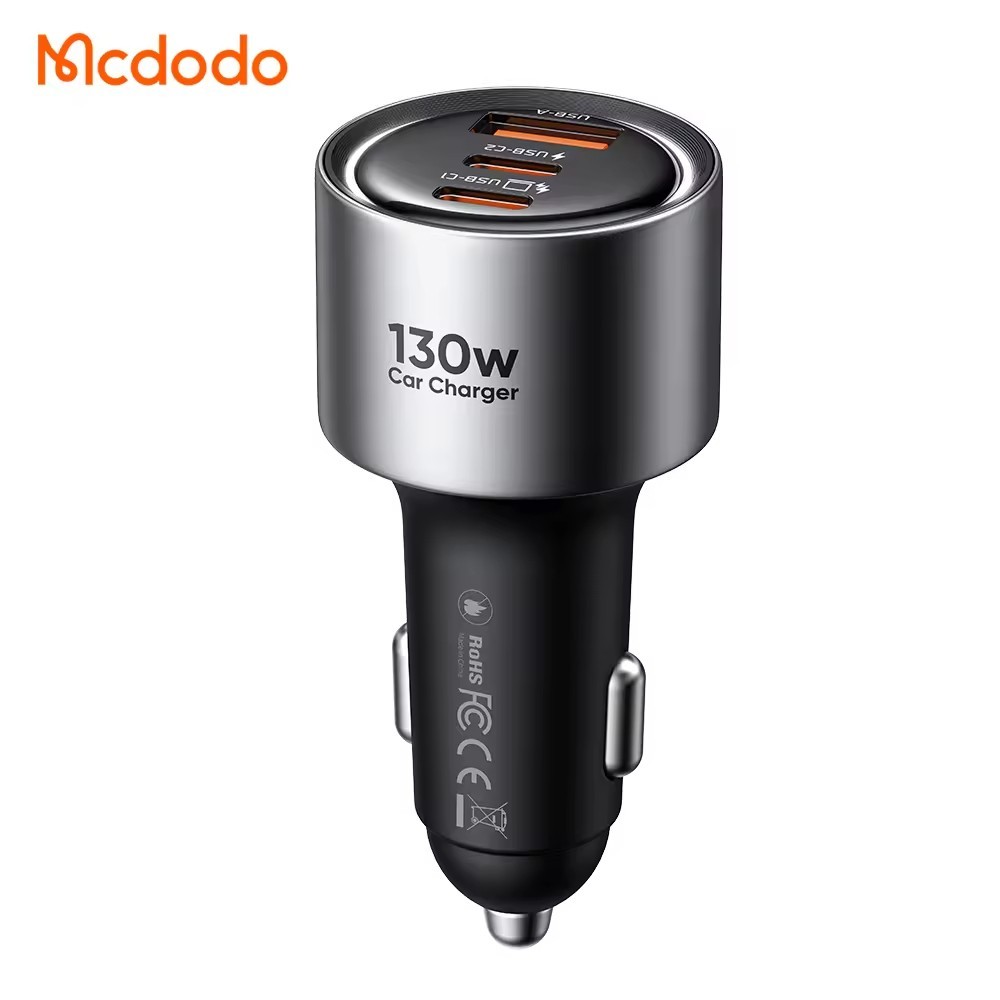 Mcdodo 130W 2C1A Fast Car Charger 100W USB-C for MacBook Pro/Gaming Laptops
