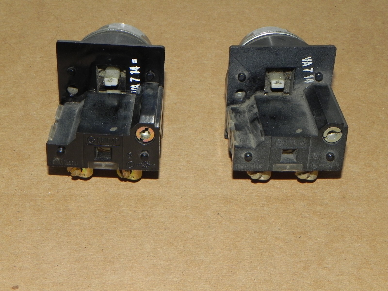 GE CR104P Push Button Switches 1 Orange 1 Red (2)