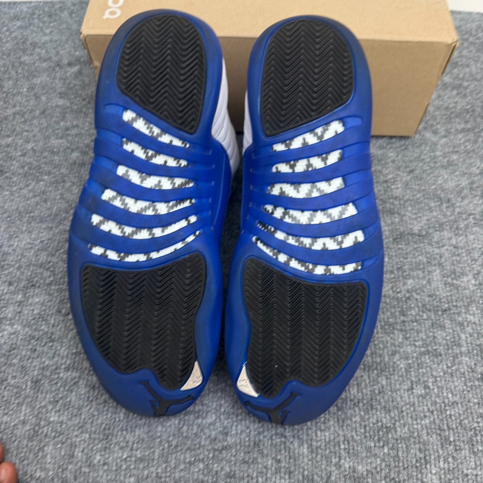 Nike Air Jordan 12 Retro "Blueberry" White Black Game CT8013 140 Men's Size 9.5