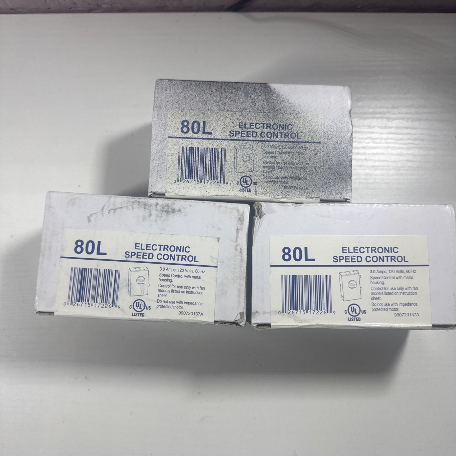 Lot Of 3 80L ELECTRONIC SPEED CONTROL ~ 990720137A