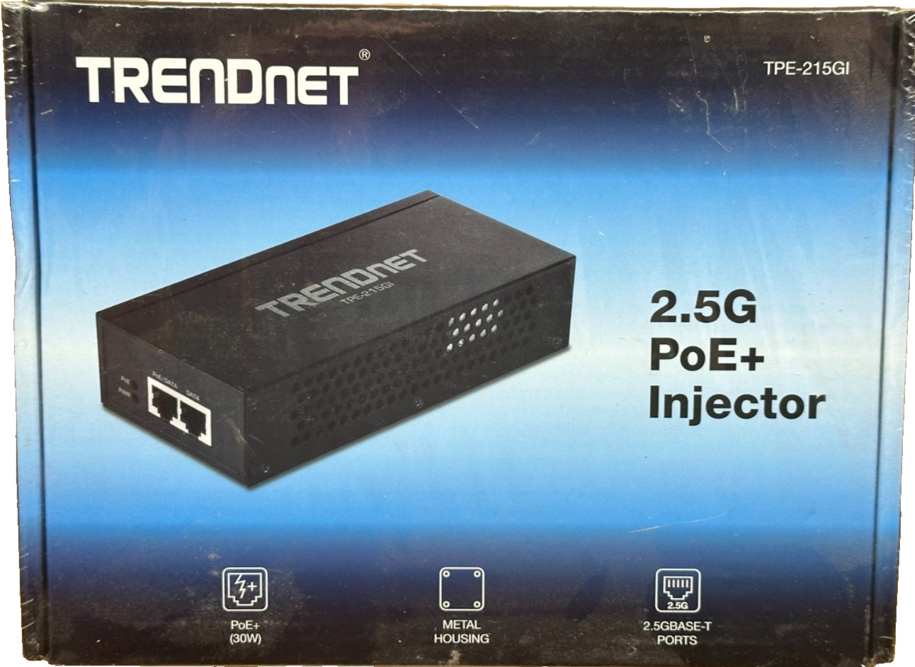 TRENDNET 2.5GB POE+ INJECTOR TPE-215GI (mcj86)