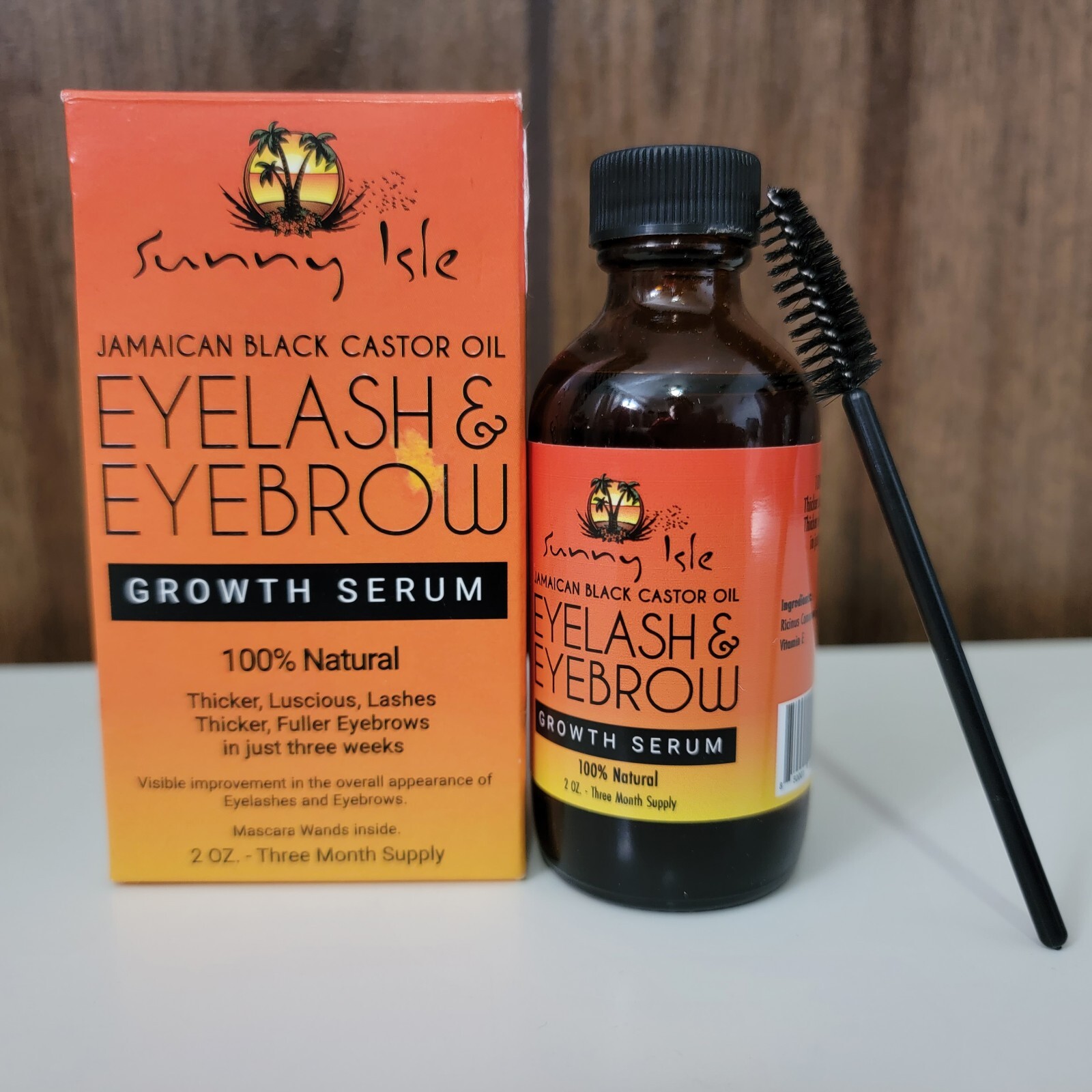 Sunny Isle Jamaican Black Castor Oil Eyelash & Eyebrow Growth Serum