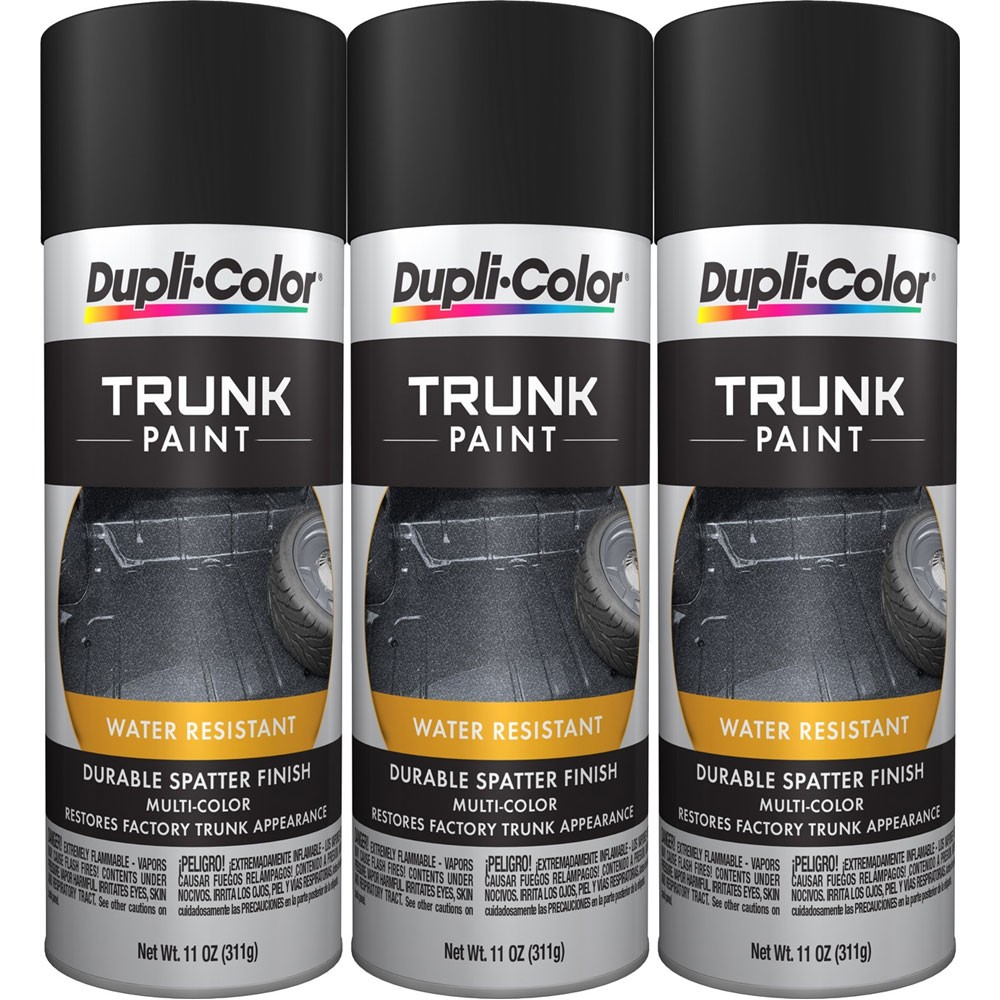 Duplicolor TSP102 (3-Pack), Trunk Paint, Black & Aqua, 11 oz Aerosol