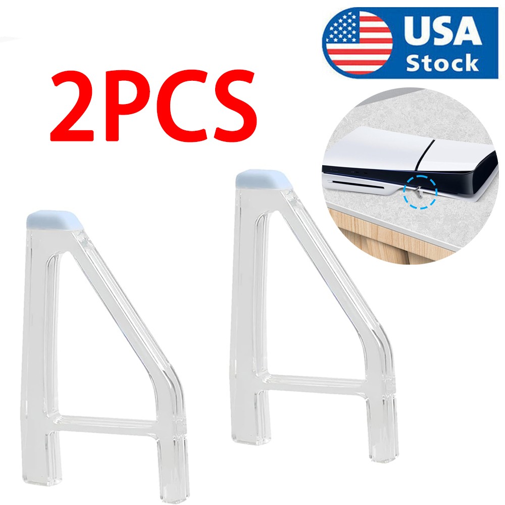 2/4x Horizontal Stand for PS5 Slim Console Replacement Feet Bracket Holder Base